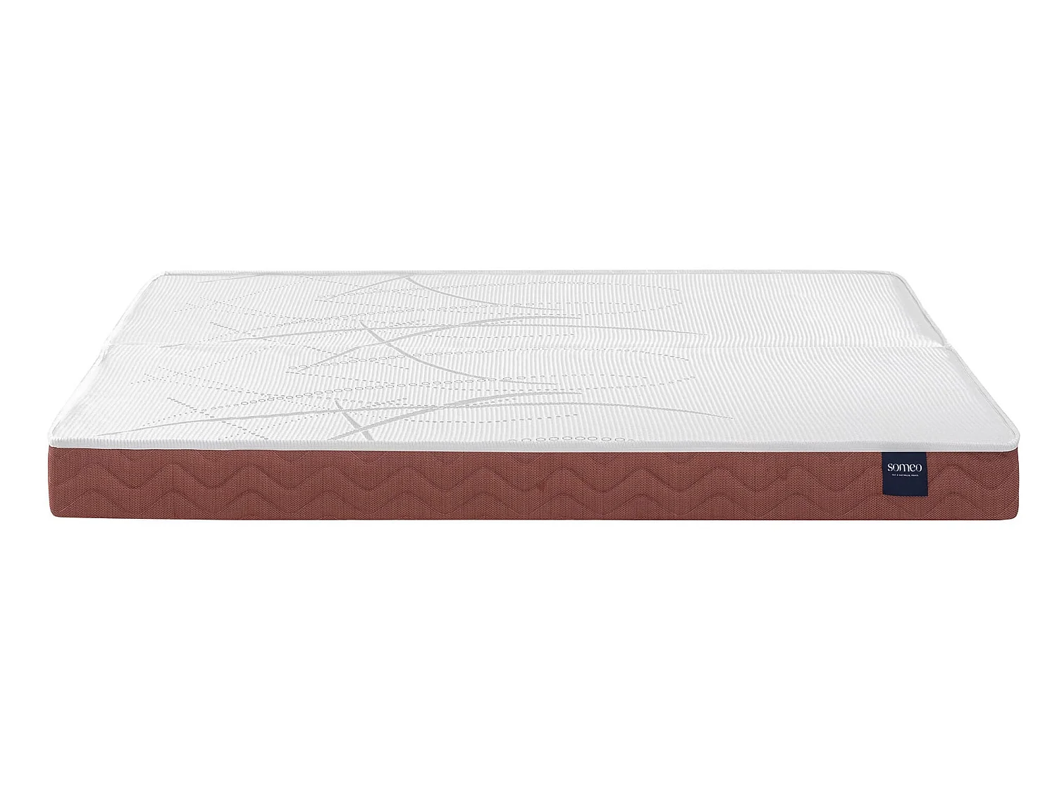 Matelas clic-clac 100% latex Crépuscule 400 - SOMEO 60+60x190