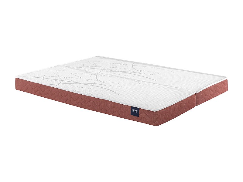Matelas clic-clac 100% latex Crépuscule 400 - SOMEO 65+65x190