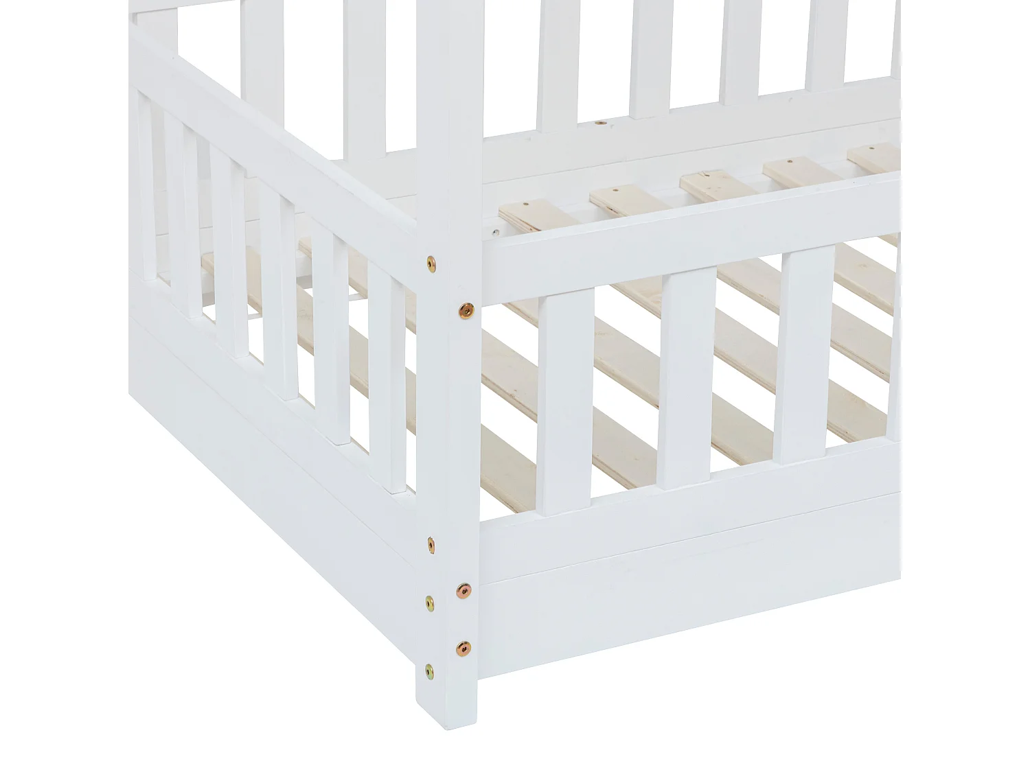 Cama Infantil Cabine Bosco Casa Branca 90x190 cm Melamina