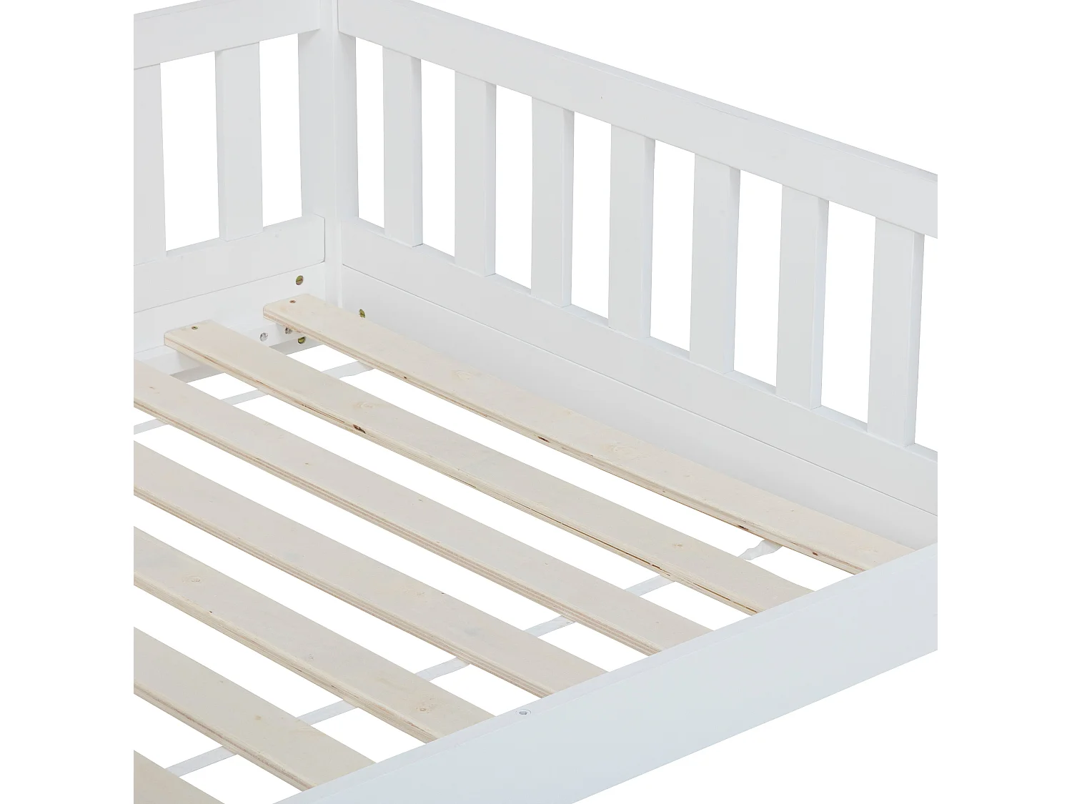 Cama Infantil Cabine Bosco Casa Branca 90x190 cm Melamina