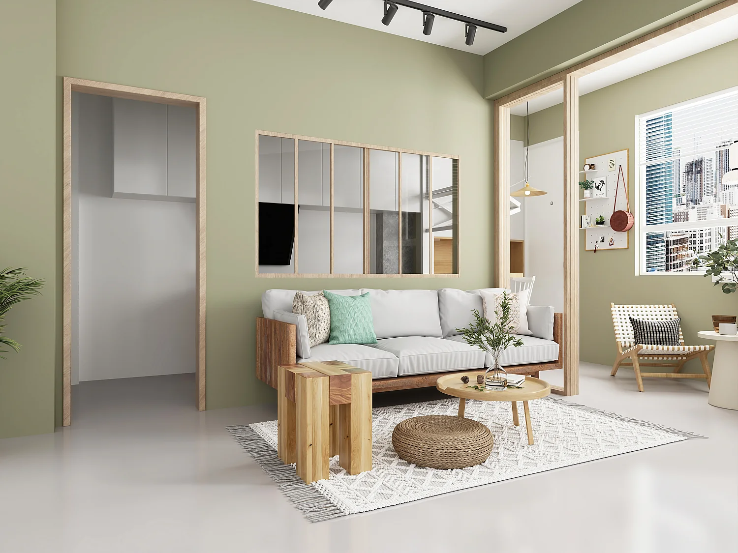 Vetrata scorrevole 180 x 105 cm  in Alluminio termolaccato Naturale chiaro - RAVENA