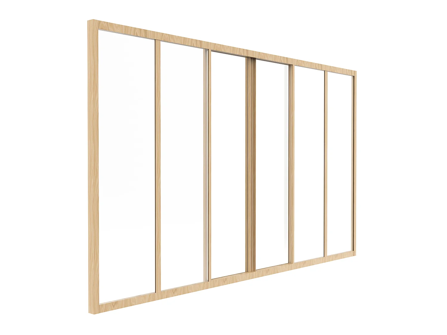 Verrière coulissante en aluminium thermolaqué naturel clair 180x105 cm - RAVENA