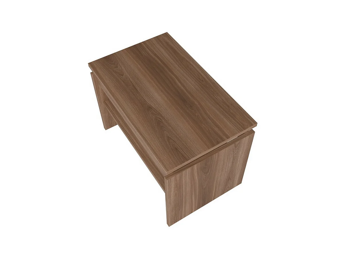 Table Basse Rectangle 2 Niches Châtaignier L 53.5 H 37 P 33 cm