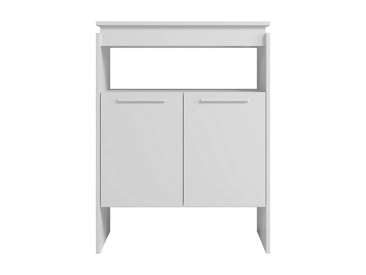 Comptoir BAR 2 Portes 2 Niches Blanc FLOAT