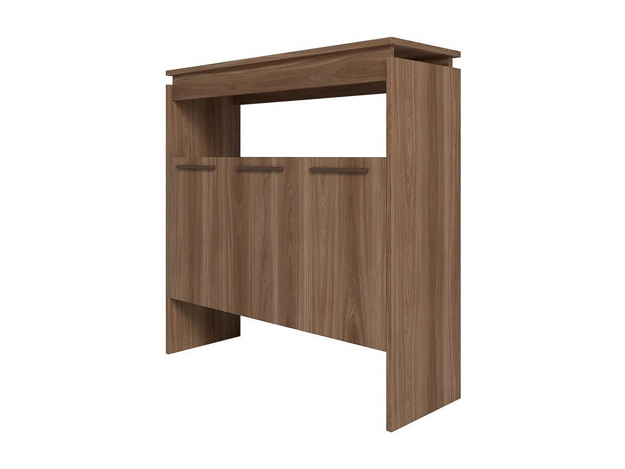 Comptoir BAR 3 Portes 3 Niches Châtaignier FLOAT L 90 H 90 P 29.5 cm