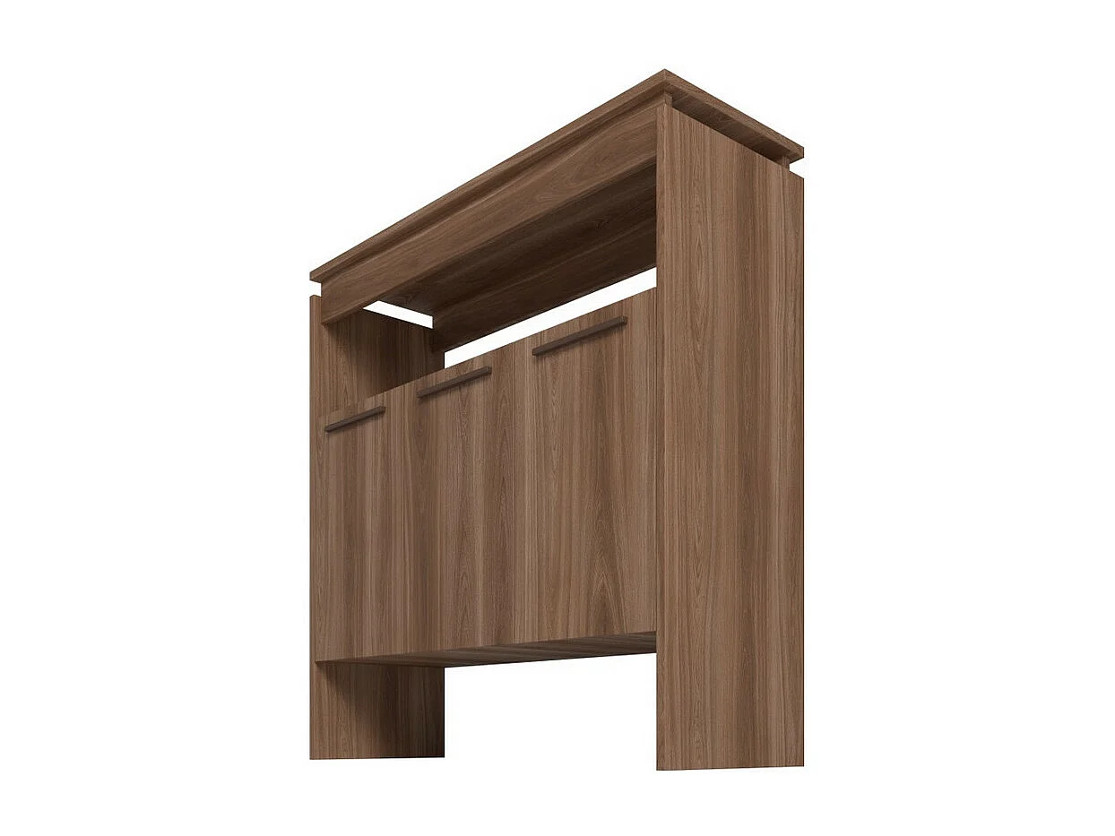 Comptoir BAR 3 Portes 3 Niches Châtaignier FLOAT L 90 H 90 P 29.5 cm