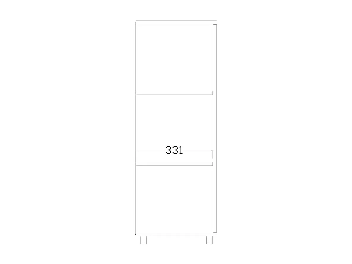 Armoirette 1 Porte 6 Niches 9 Paires Blanc L 67.5 H 96.5 P 35 cm
