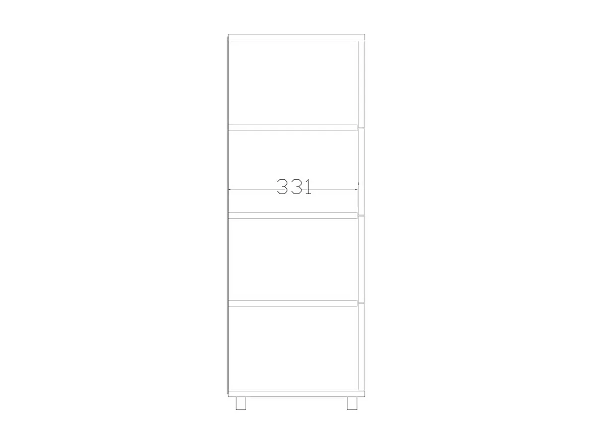 Commode à Chaussures 12 Paires 4 Abattants Blanc