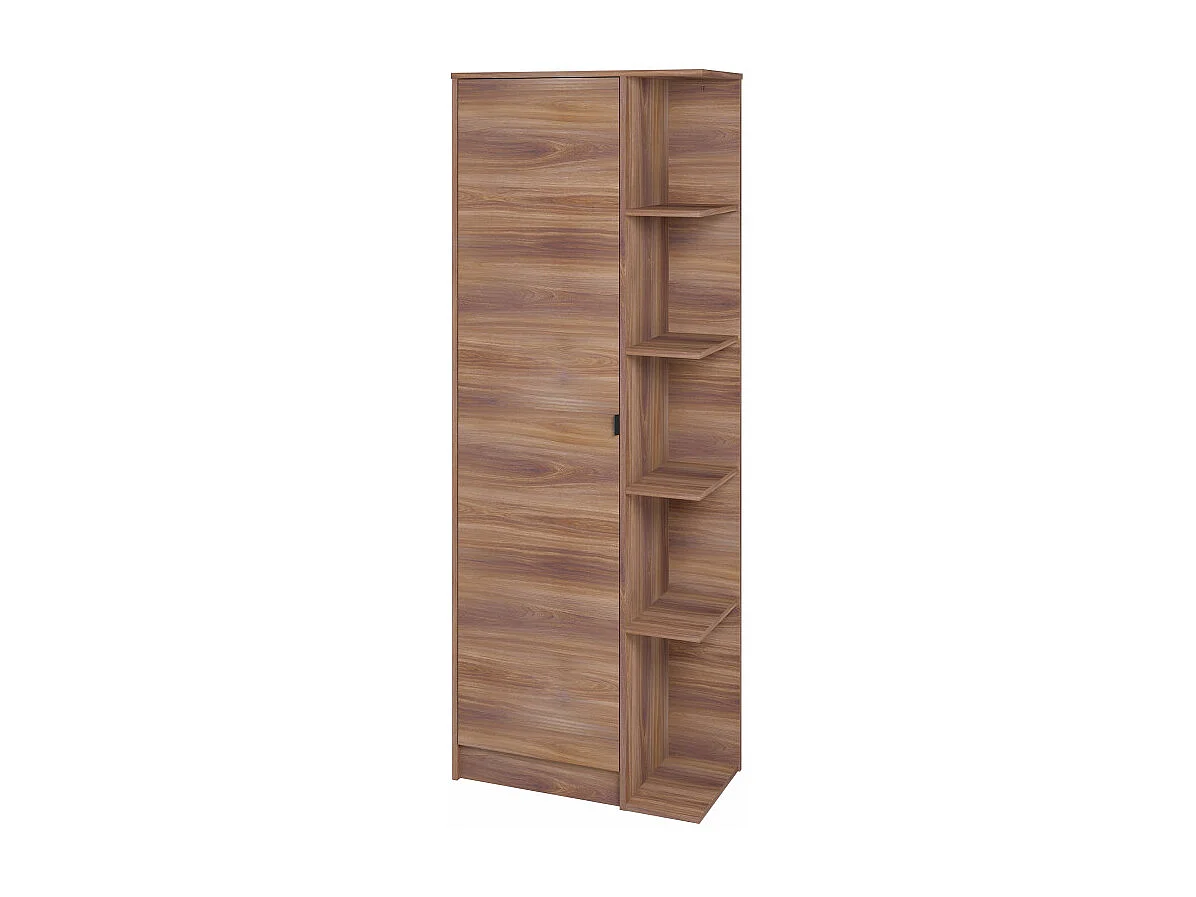 Lingère Meuble à Chaussures 15 Paires 1 Porte 10 Niches Châtaignier