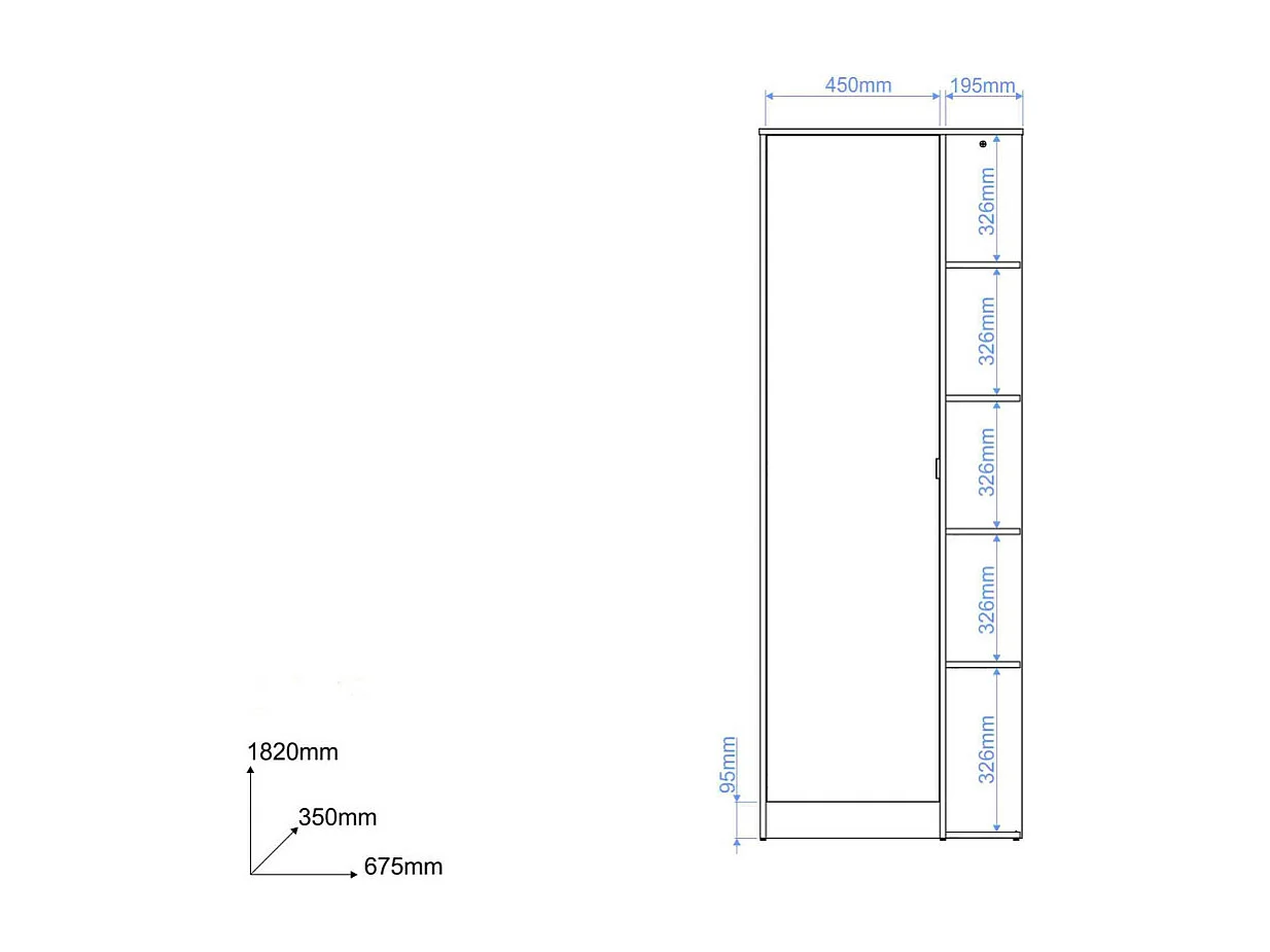 Lingère Meuble à Chaussures 15 Paires 1 Porte 10 Niches Châtaignier