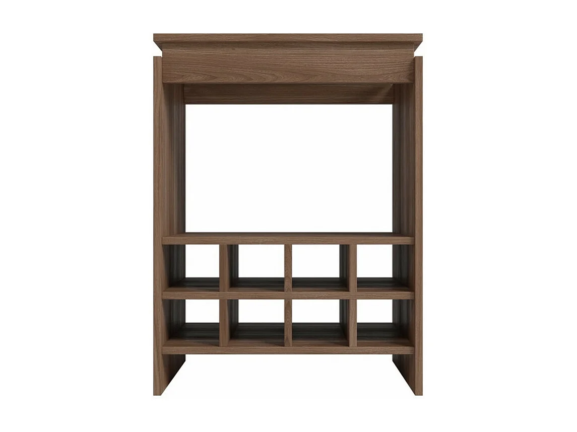 Console - Meuble BAR Châtaignier Rangement 8 Bouteilles FLOAT L 53.5 H 72 P 35 cm