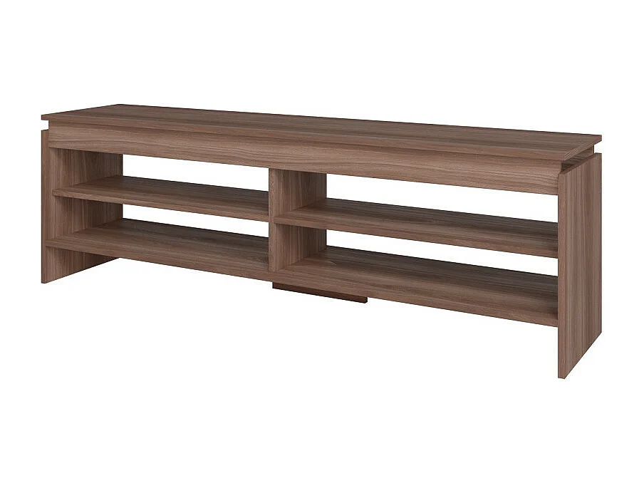 Meuble TV 65 Pouces Châtaignier 5 Niches 153 cm L 153 H 49 P 35 cm