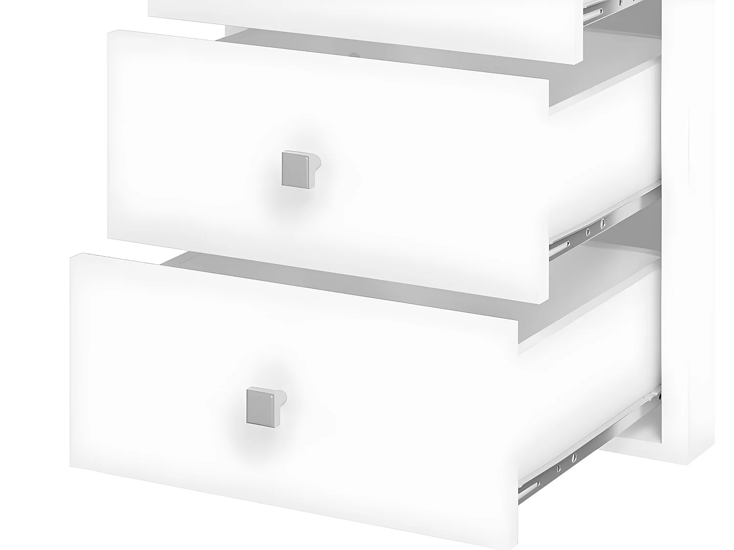 Bureau Blanc 4 Tiroirs 120 cm Office