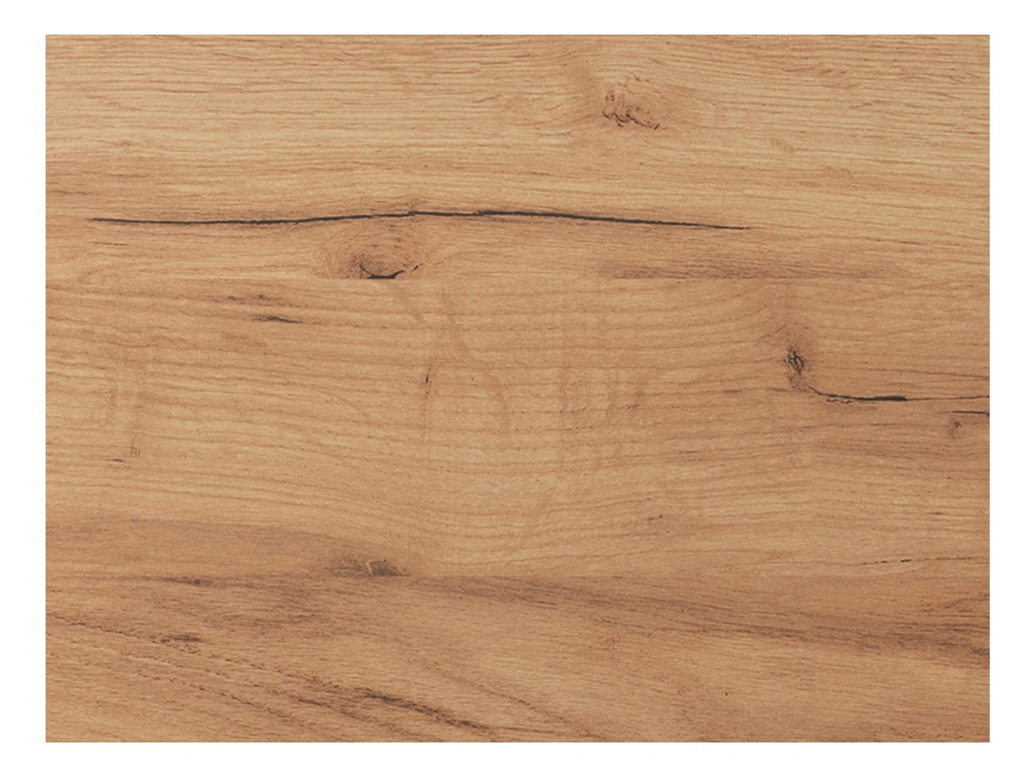 Tv-meubel met 2 deuren en 6 nissen met ledverlichting - Licht naturel en antraciet - IDESIA