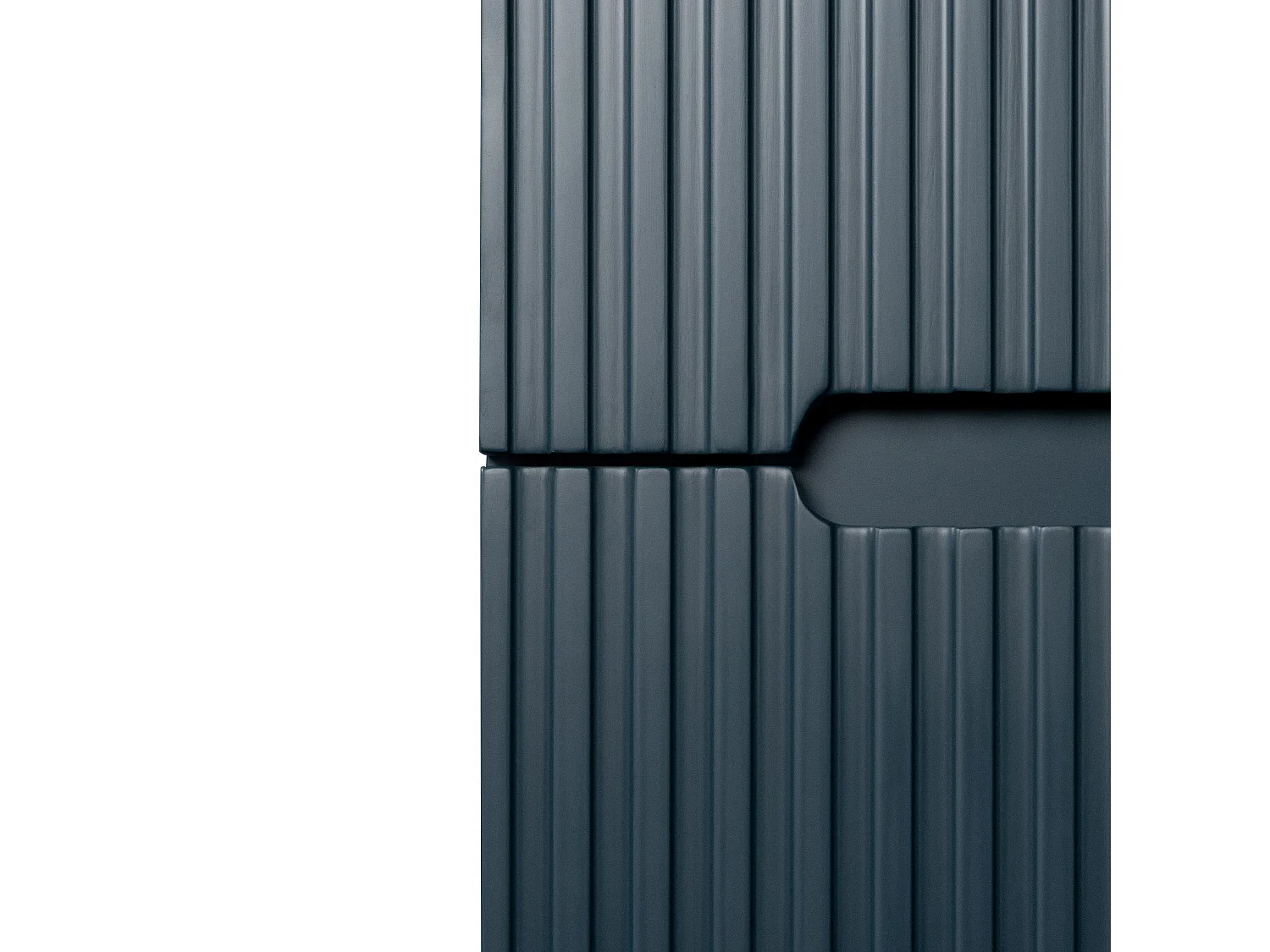 Móvel suspenso para colocar sob o lavatório estriado azul 120 cm - PAVANI