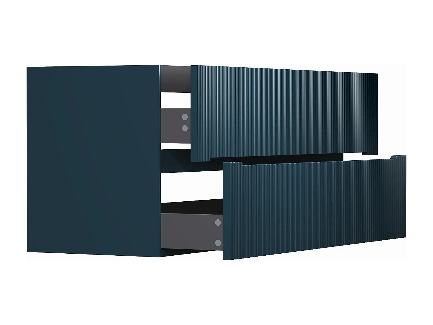 Móvel suspenso para colocar sob o lavatório estriado azul 120 cm - PAVANI