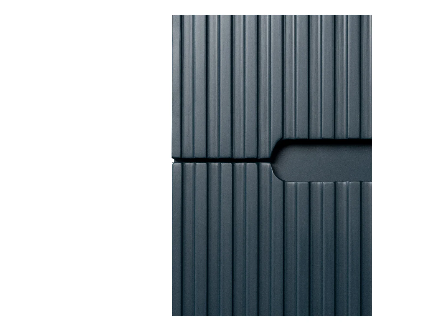 Upphängd möbelstomme randig blå - 120 cm - PAVANI