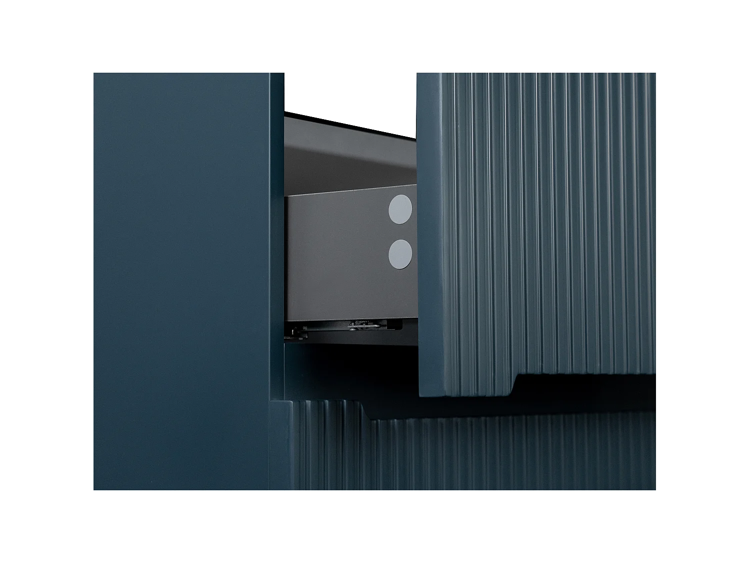 Móvel suspenso para colocar sob o lavatório estriado azul 120 cm - PAVANI