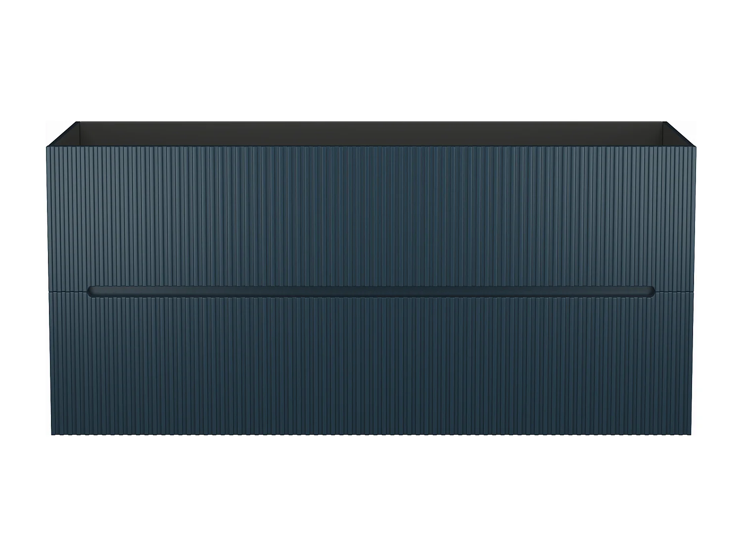 Móvel suspenso para colocar sob o lavatório estriado azul 120 cm - PAVANI