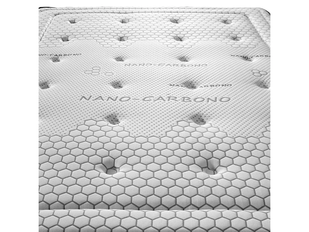 Materasso a Molle Insacchettate Mandala Gran Hotel | 30 cm | Fermezza Media/Alta 120X180 | Effetto Relax | Certificati Sanitized® e Oeko-Tex®