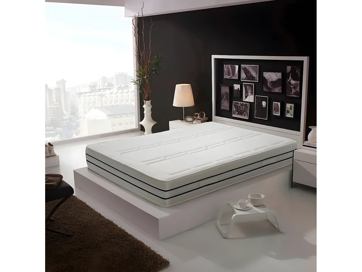 Colchón de Muelles Ensacados Mónaco con viscoelástica|26 cm | Firmeza Media / Alta 120X180 | Efecto Relax | Certificados Sanitized® y Oeko-Tex®