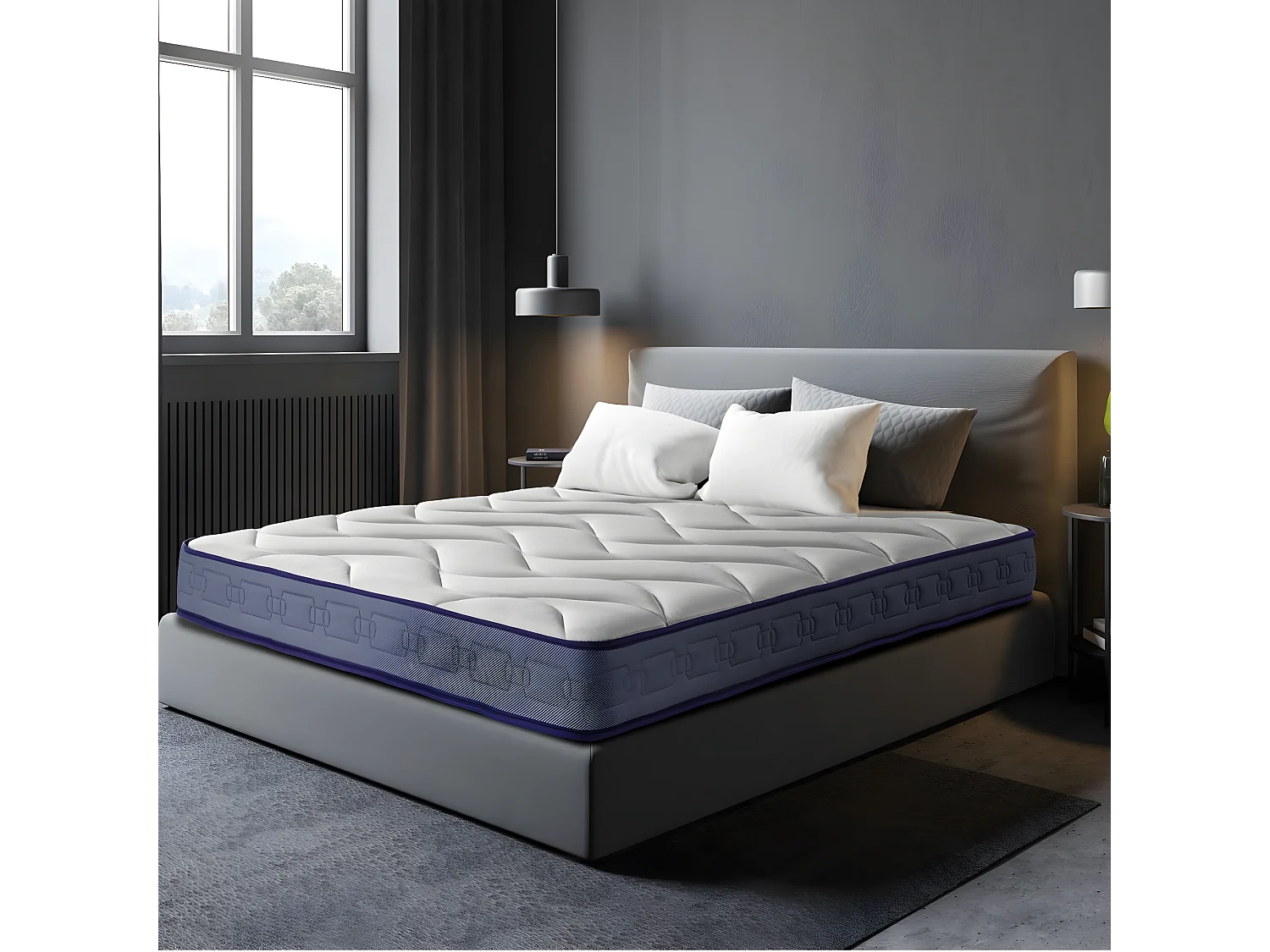 Colchón Viscoelástico Latex Gel Plus | 20 cms | Firmeza Alta colchón 90X180| Regulación térmica |Certificados Sanitized® y Oeko-Tex®