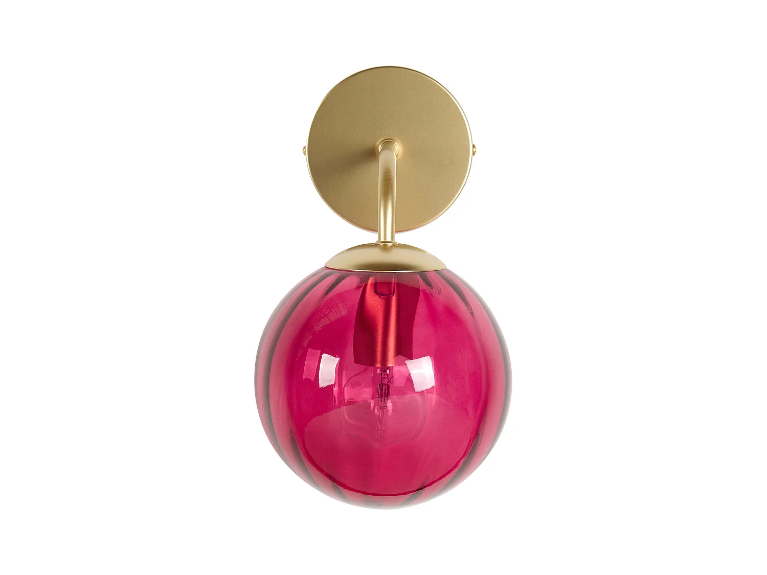 Lampe murale BOOMI Métal Rouge Bordeaux