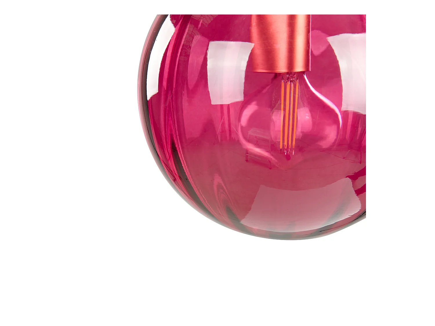 Lampe murale BOOMI Métal Rouge Bordeaux