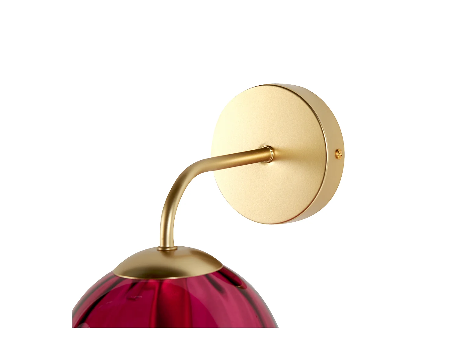 Lampe murale BOOMI Métal Rouge Bordeaux