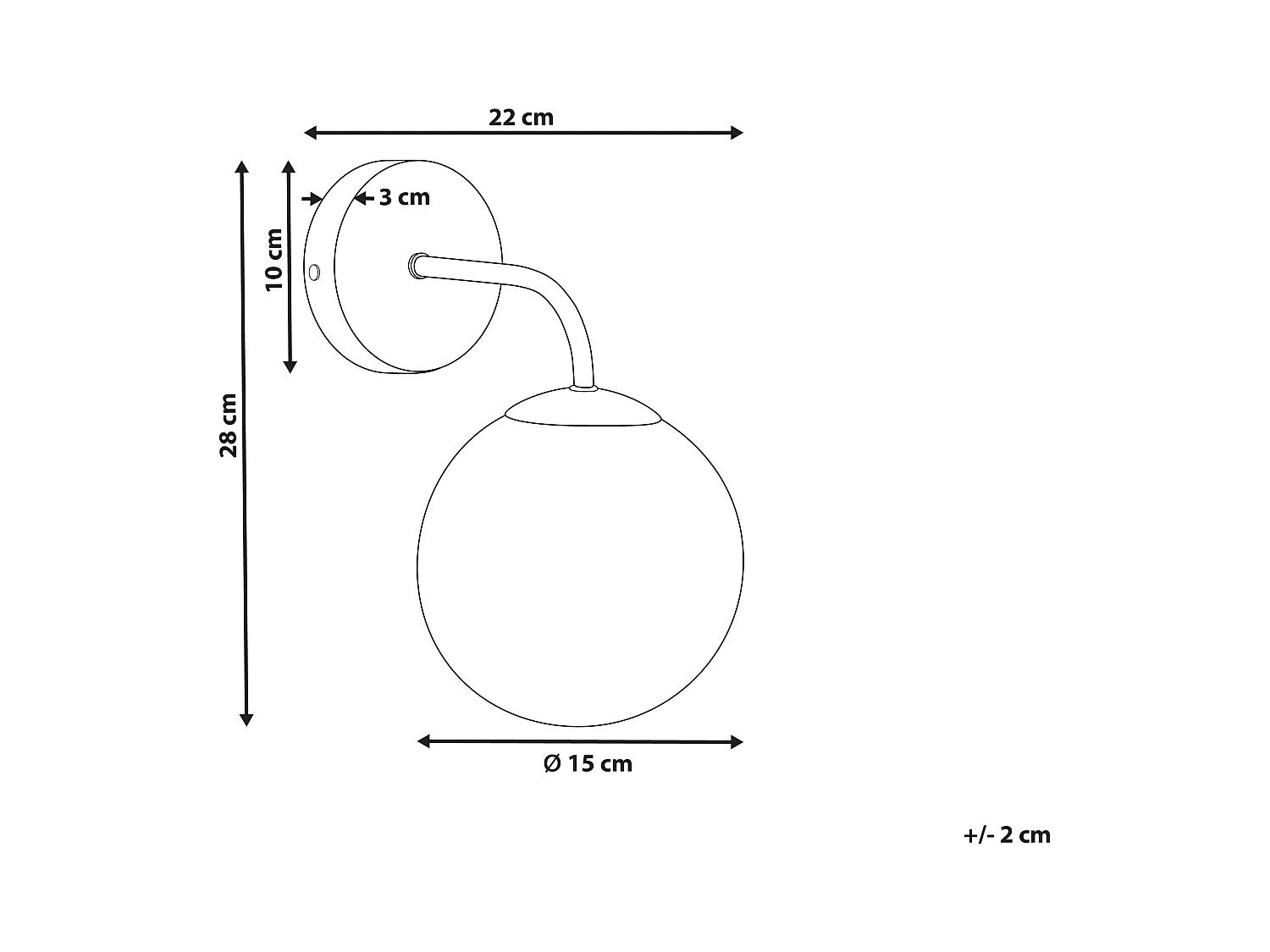 Lampe murale BOOMI Métal Rouge Bordeaux