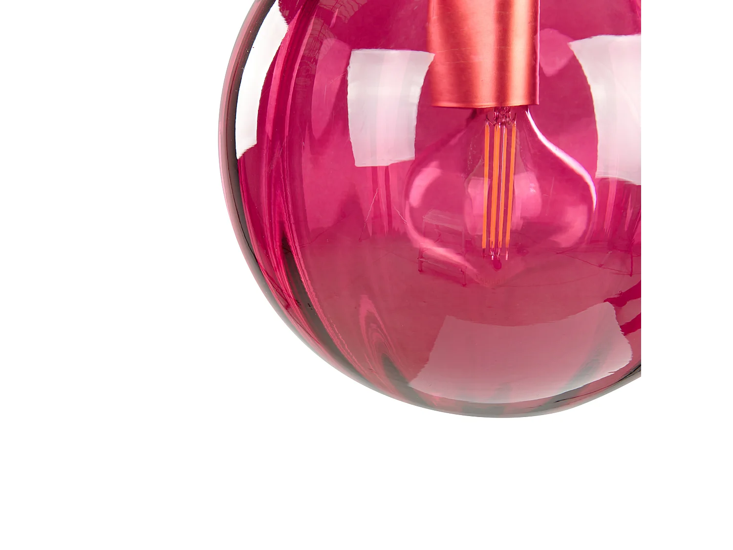 Lampe murale BOOMI Métal Rouge Bordeaux