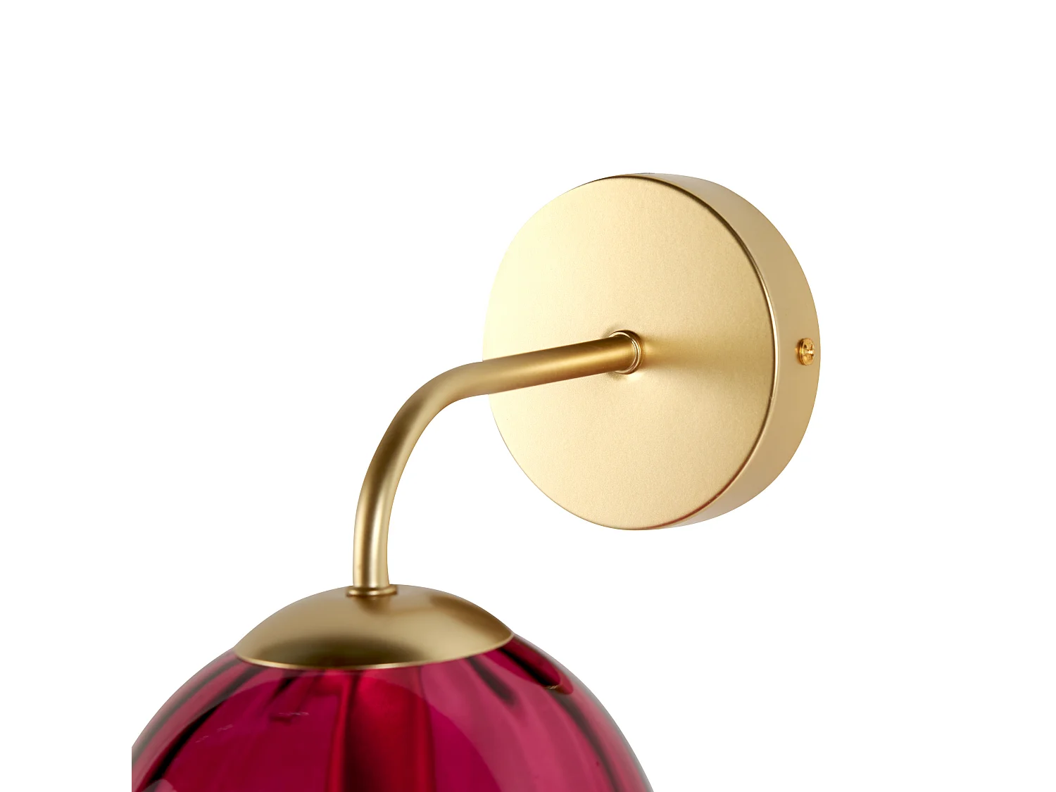 Lampe murale BOOMI Métal Rouge Bordeaux
