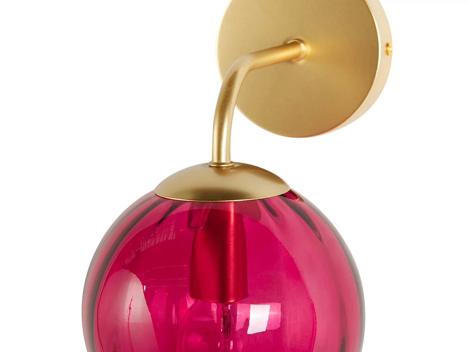Wandlamp BOOMI Metaal Bordeaux