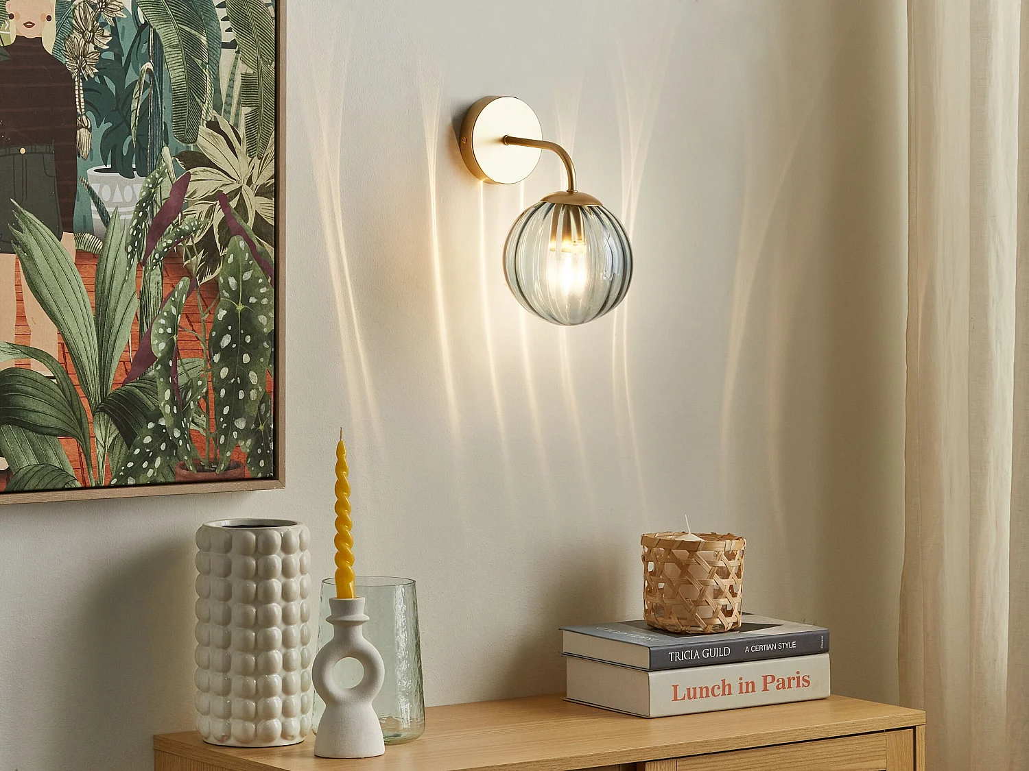 Lampa ścienna BOOMI Metal Niebieski