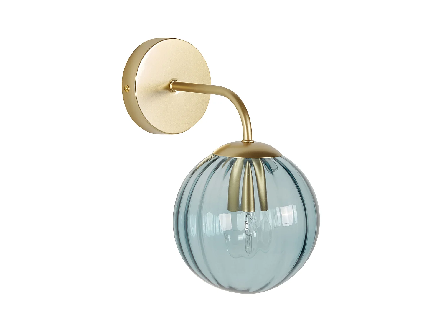 Lampe murale BOOMI Métal Bleu