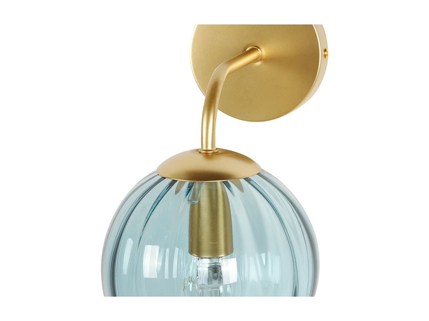 Lampe murale BOOMI Métal Bleu