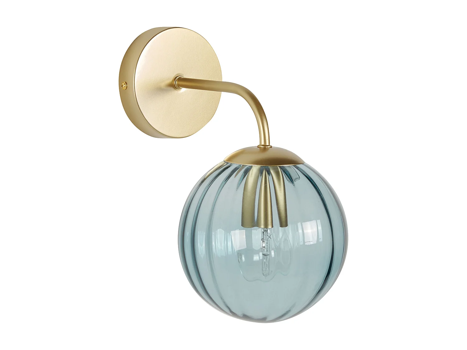 Lampe murale BOOMI Métal Bleu