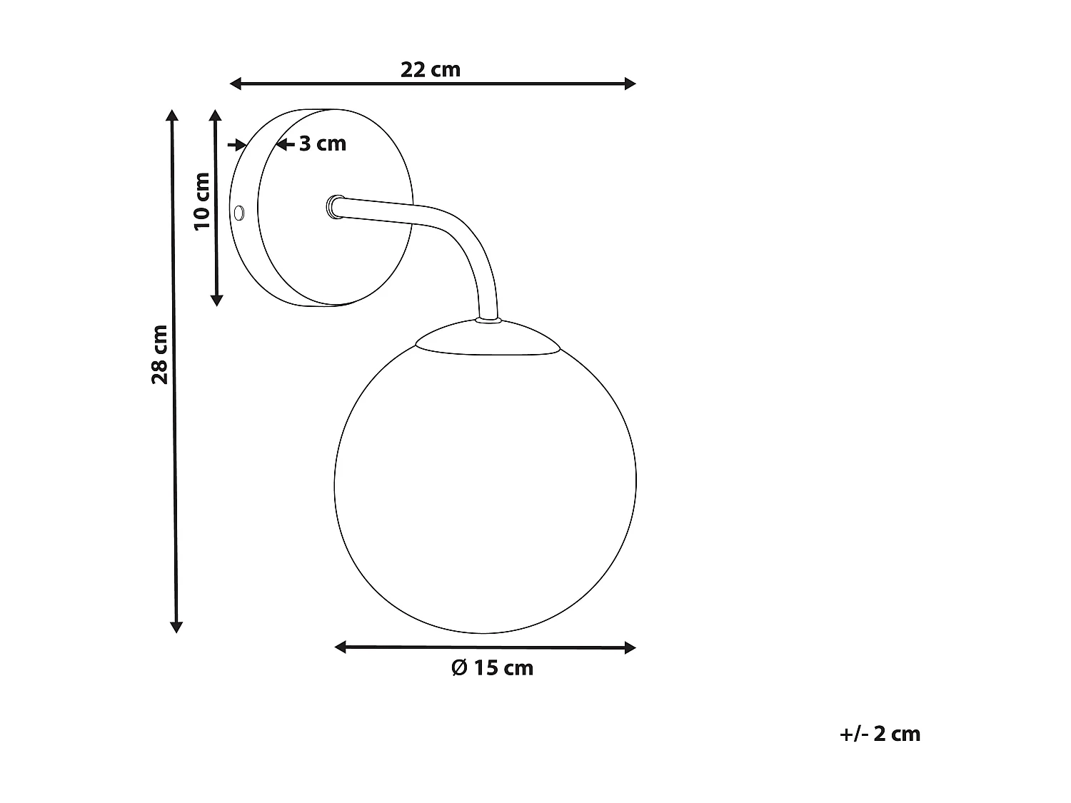 Lampe murale BOOMI Métal Bleu