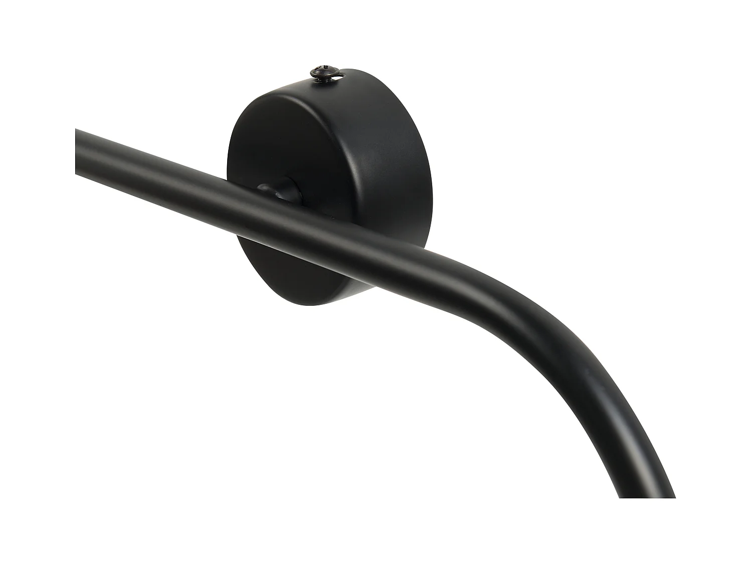 Wandleuchte Metall schwarz Glasschirm weiß Kugelform 4-flammig modern Yango