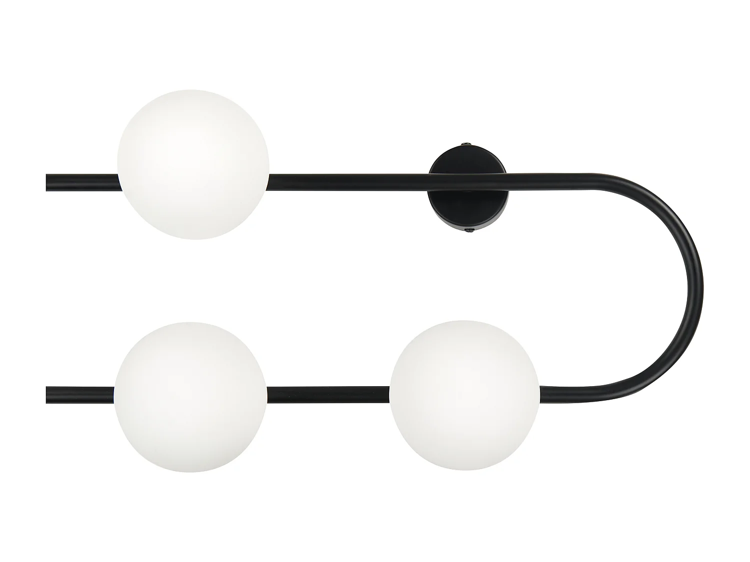 Lampe murale YANGO Métal Noir