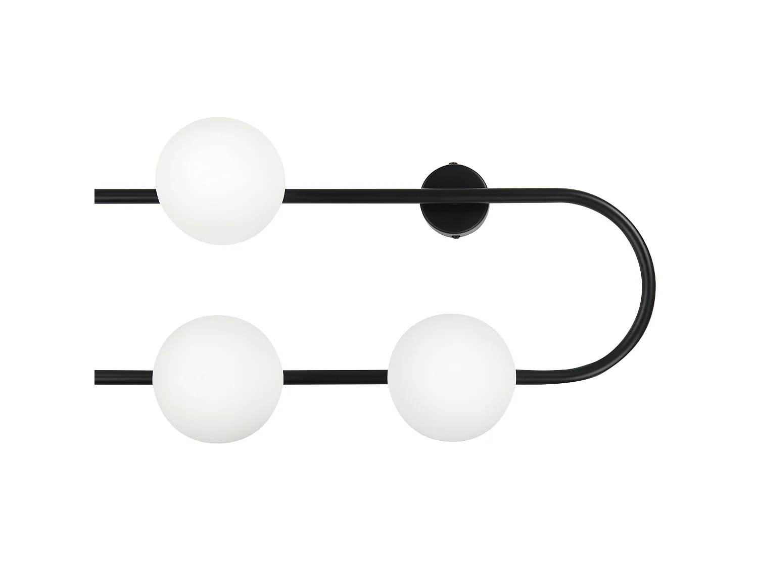 Lámpara de pared YANGO Metal Negro