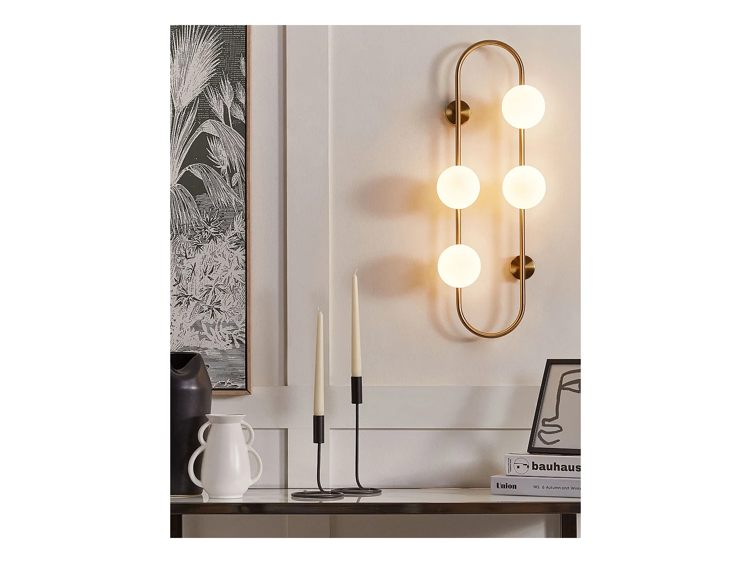 Lampe murale YANGO Métal Doré