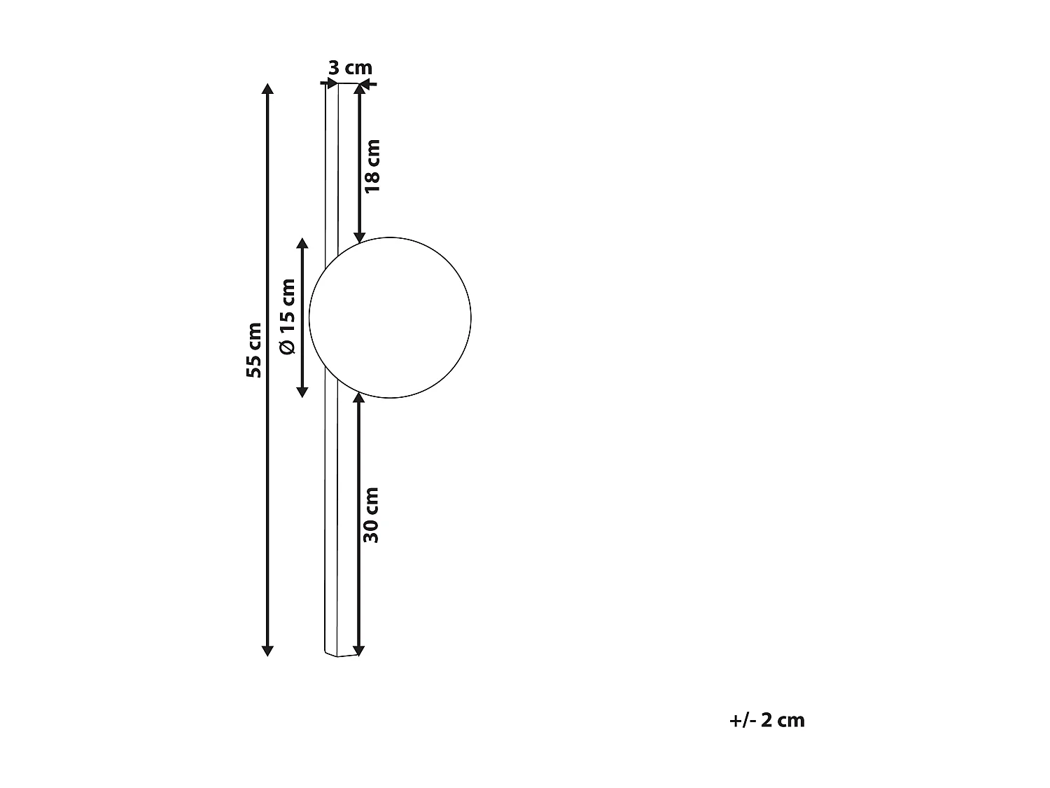 Lampe murale ISABELLA Métal Noir