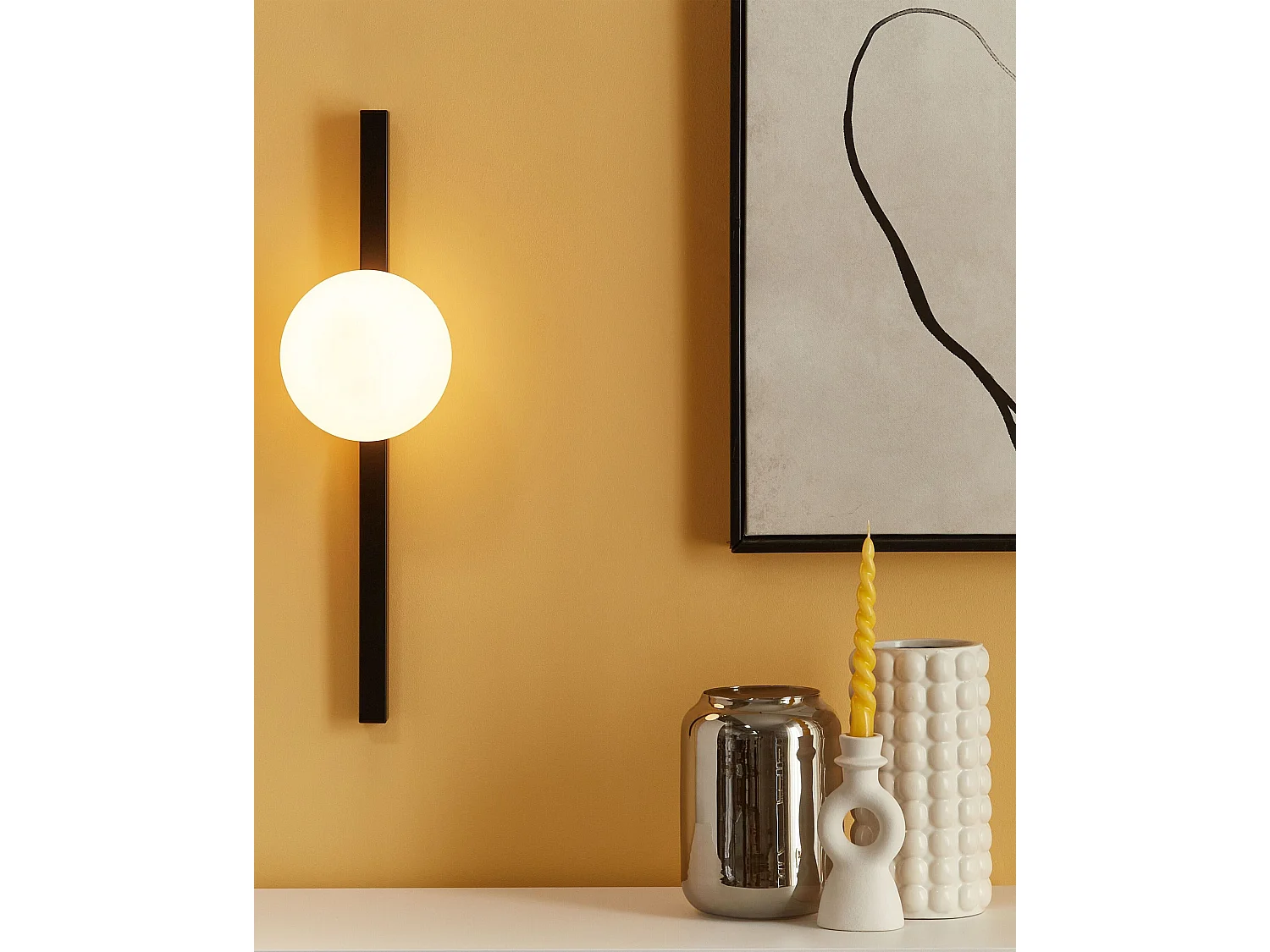 Lampe murale ISABELLA Métal Noir