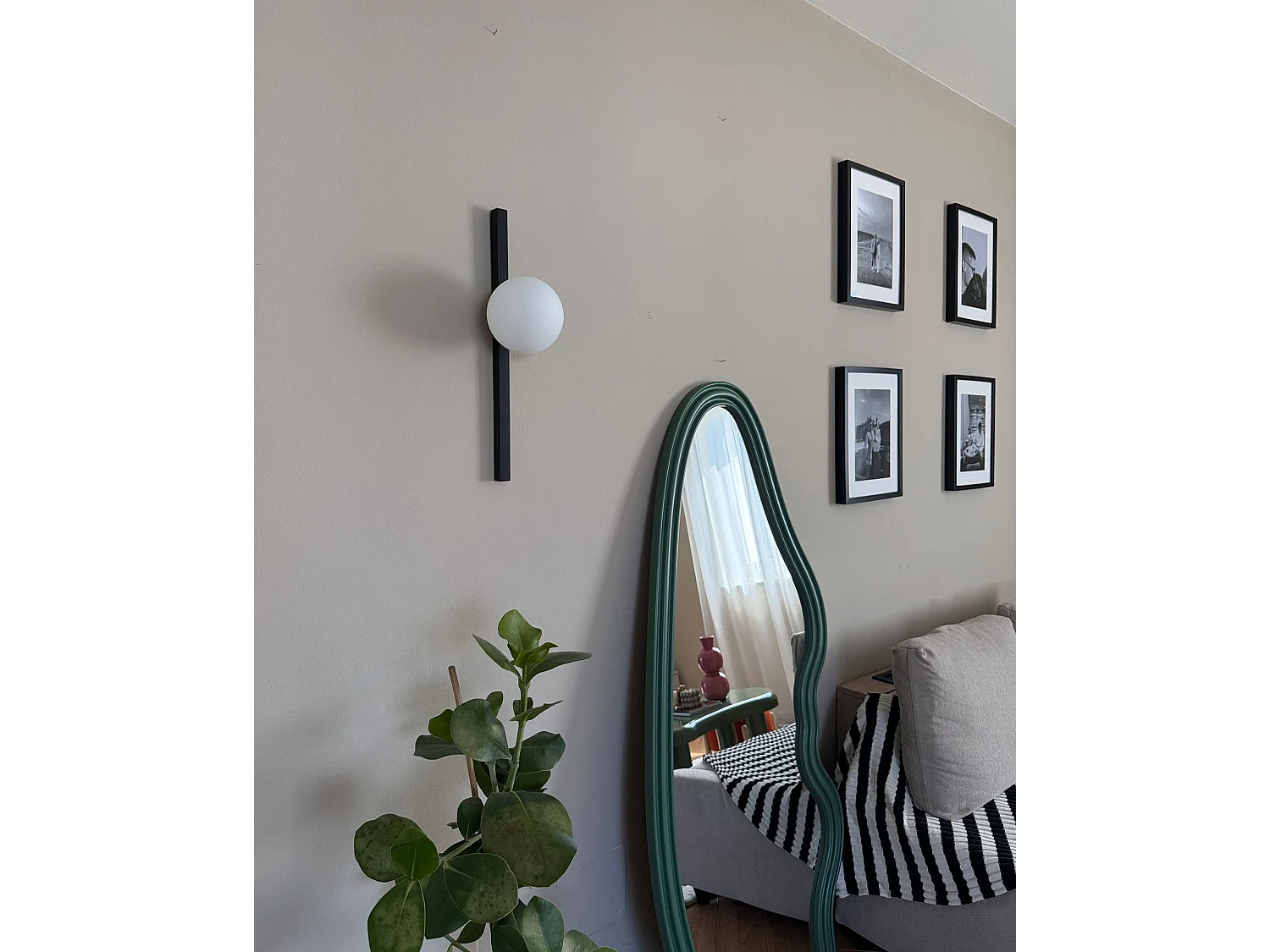Lampe murale ISABELLA Métal Noir