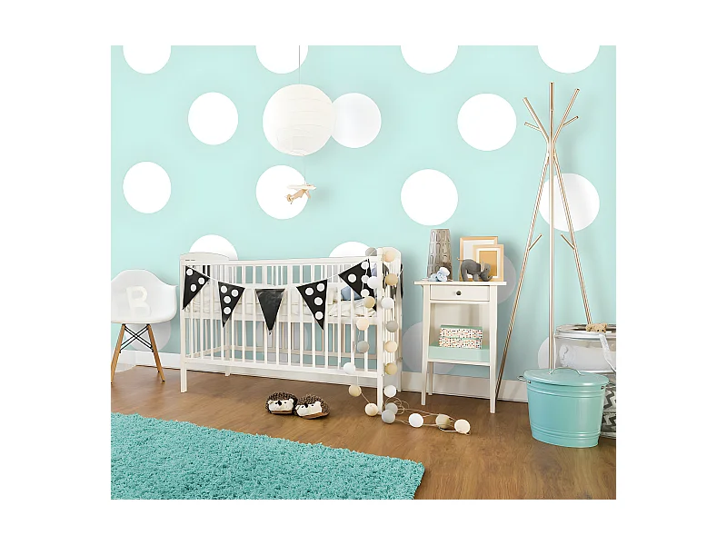 Papier Peint "Sky Blue Dots" 245 x 350 cm