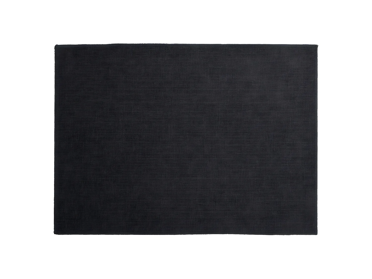 Tovaglietta in tessuto di poliestere grigio ardesia.