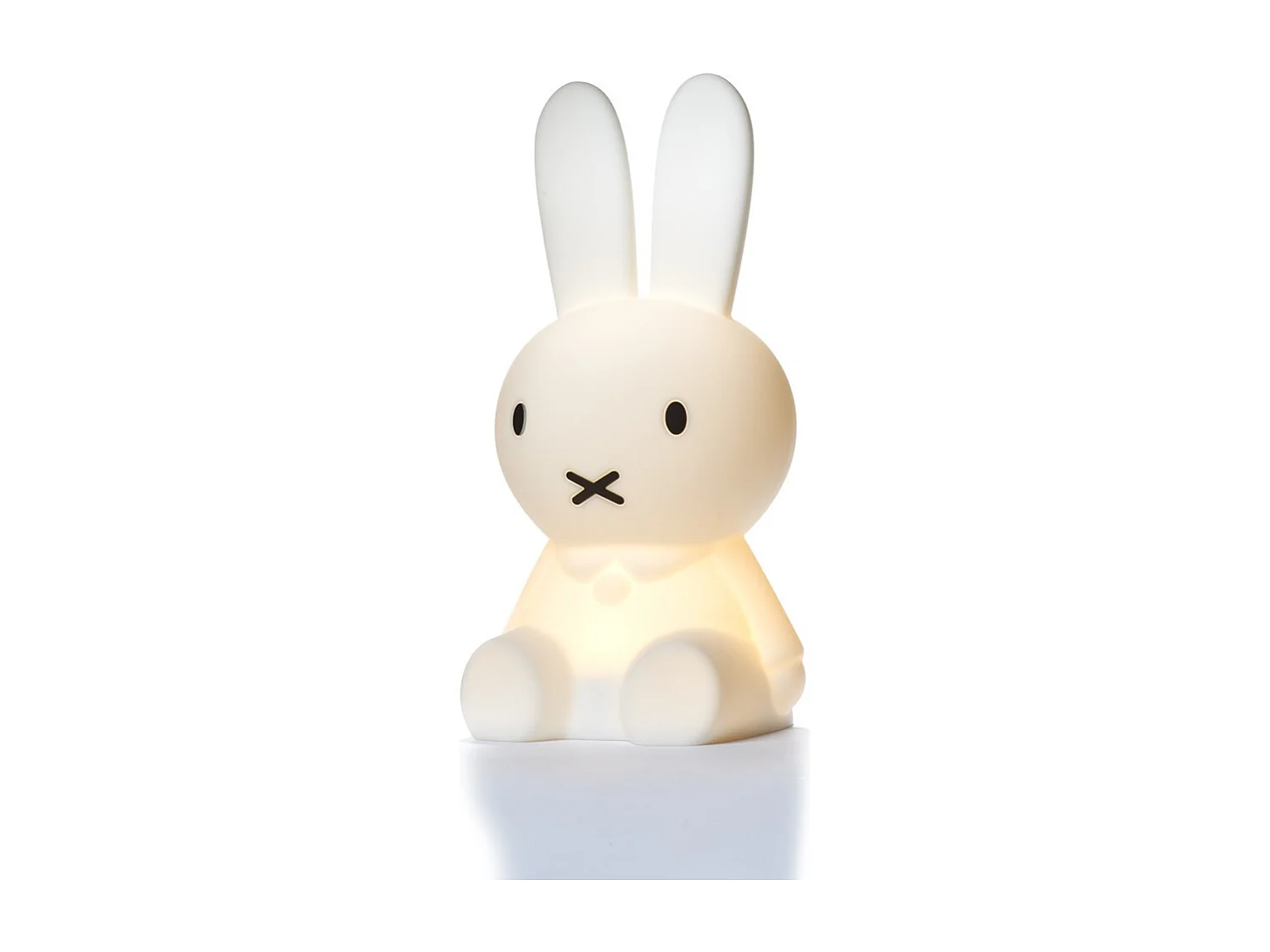 Lampka Nocna Miffy Biały Mr Maria Delikatne Światło 6 Poziomów Ładowana USB 14x20x21cm