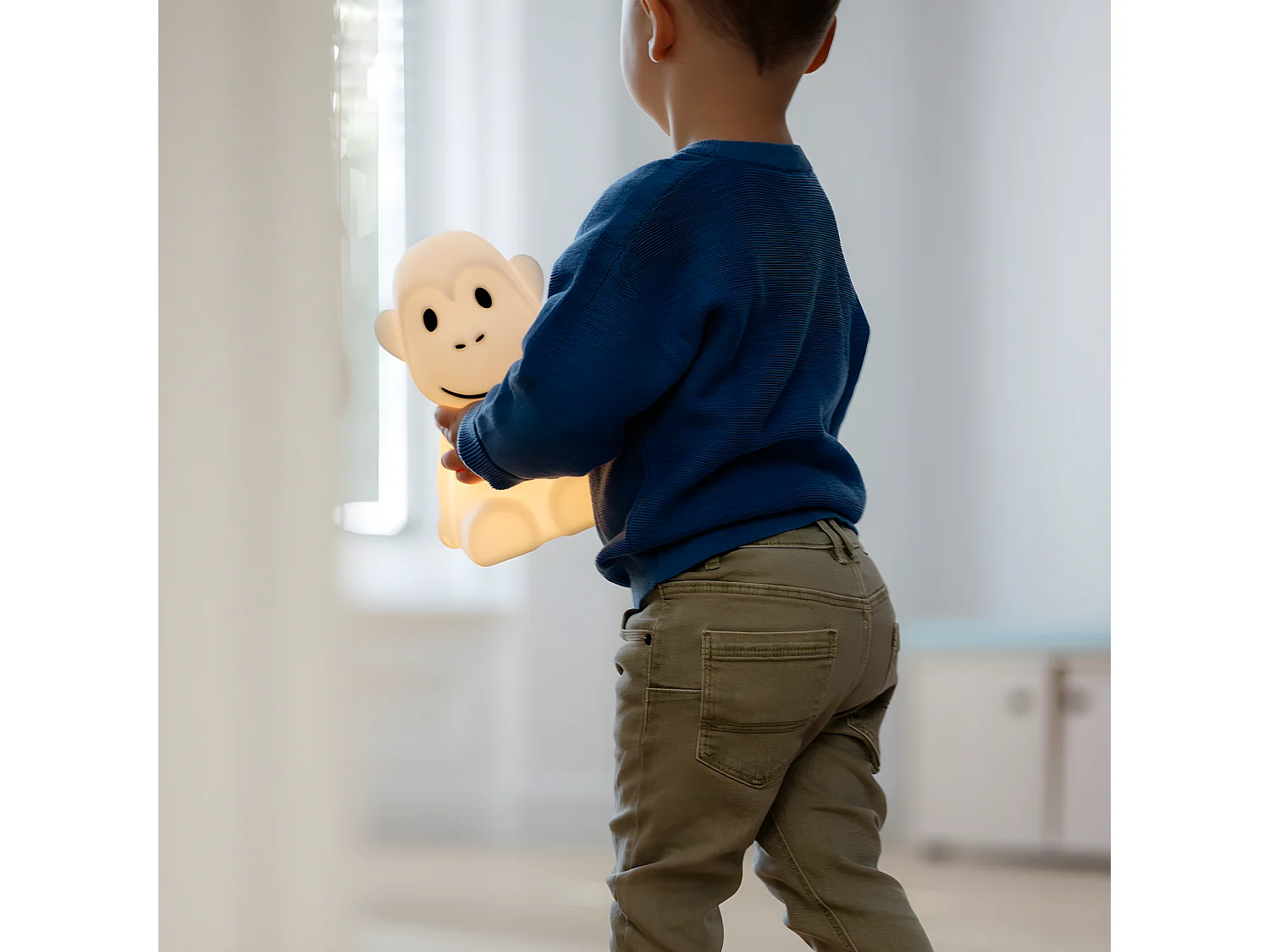 Veilleuse First light Singe Blanc  Mr Maria