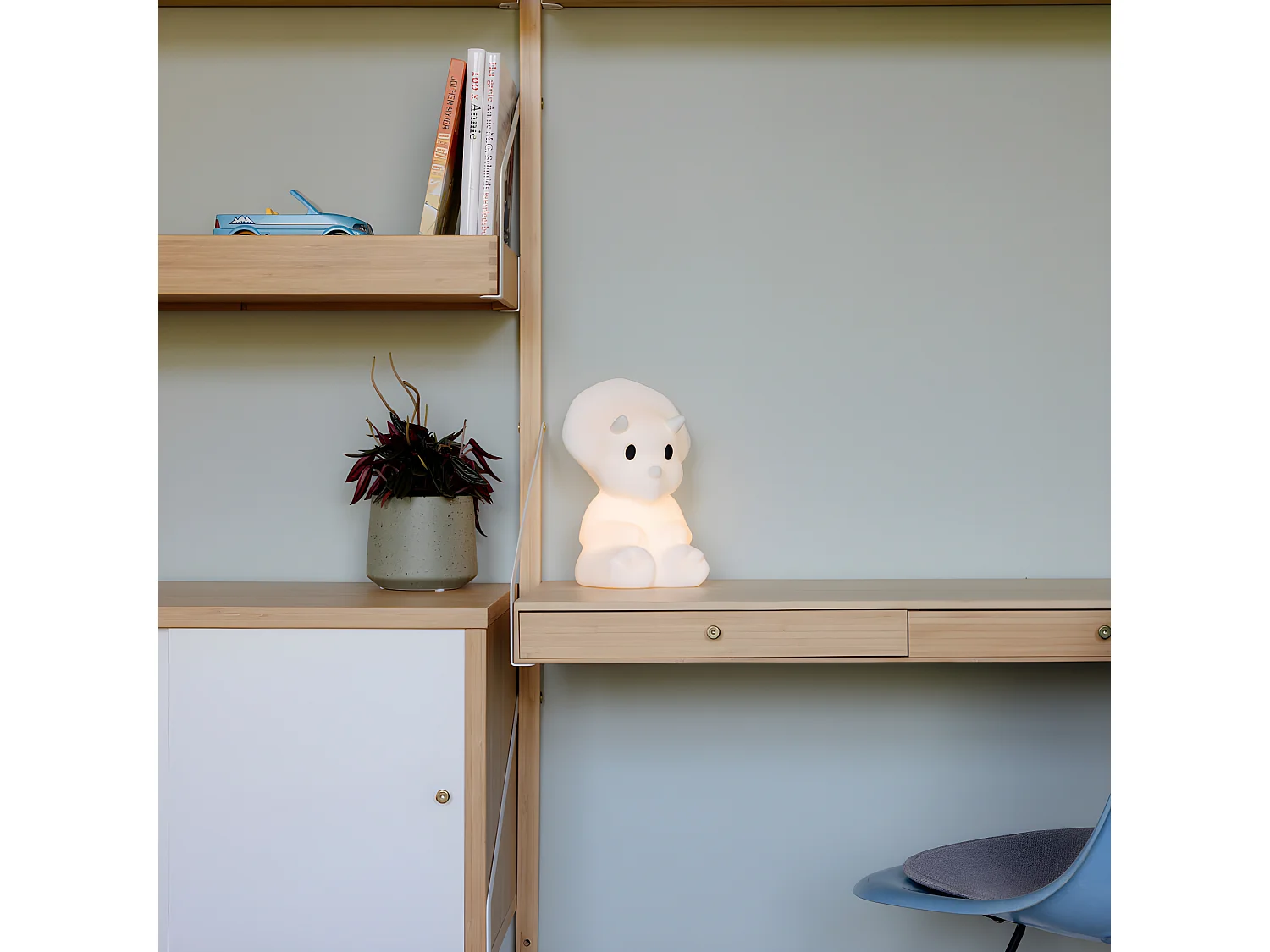 Veilleuse First light Tricératops Blanc  Mr Maria